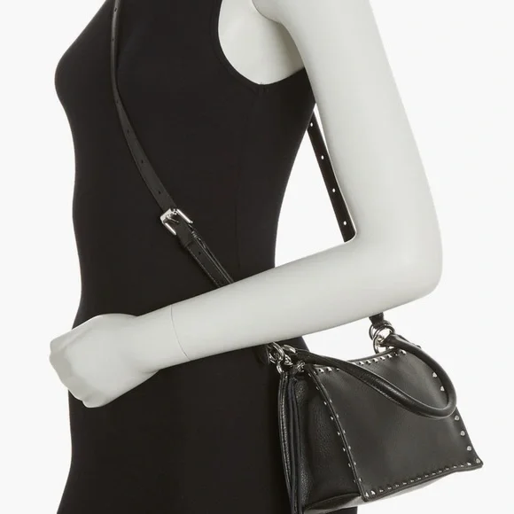 Black Studded Crossbody Bag - Picture 2 of 4